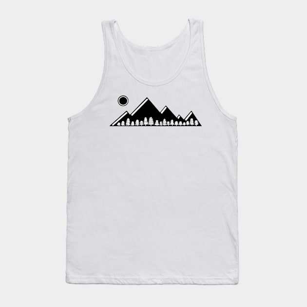 Minismalist negative landscape Tank Top by Nezumi1998